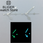 BLIGER Green/Blue Luminous Watch Hands Fit ETA 2836 2824 Miyota 8205 8215 821A Mingzhu DG 2813 3804 NH35 NH36 Movement