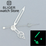 BLIGER Green/Blue Luminous Watch Hands Fit ETA 2836 2824 Miyota 8205 8215 821A Mingzhu DG 2813 3804 NH35 NH36 Movement