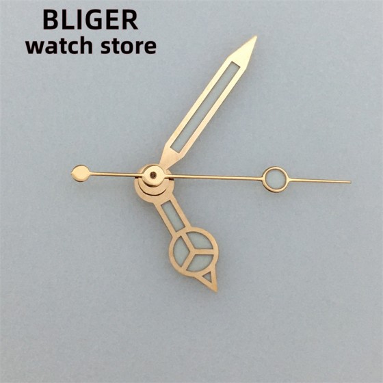 BLIGER High Quality Watch Hands White/Black/Rose Gold/Gold Fit ETA 2824 2836 MIYOTA 8215 821A DG 2813 NH35A NH36A 7S26 4R35 4R36