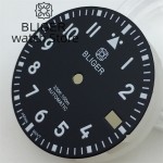 BLIGER 29mm watch dial Black White Blue green dial luminous NH35 NH36 MIYOTA 8215 MINGZHU2813 PT5000 ETA2824 2836 movement