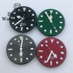 BLIGER 29mm Black Green Blue Red Gold Watch Dial With Hands Green luminous For Miyota DG NH35 NH36 ETA2824 PT5000 Movement