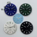 BLIGER NH35 31mm Watch Dial and Hand Set Green Luminous Fit NH35 NH36 PT5000 ETA 2836 2824 Mingzhu DG Miyota Movement