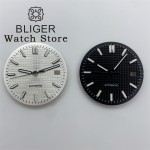 BLIGER NH35 31mm Watch Dial and Hand Set Green Luminous Fit NH35 NH36 PT5000 ETA 2836 2824 Mingzhu DG Miyota Movement