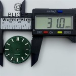 BLIGER NH35 31mm Watch Dial and Hand Set Green Luminous Fit NH35 NH36 PT5000 ETA 2836 2824 Mingzhu DG Miyota Movement