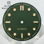 BLIGER 31mm Black Green Watch Dial Fit NH35 NH36 ETA2824 2836 PT5000 Miyota8215 821 DG2813/3804 Movement Replacement Watch Parts