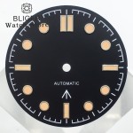 BLIGER 31mm Black Green Watch Dial Fit NH35 NH36 ETA2824 2836 PT5000 Miyota8215 821 DG2813/3804 Movement Replacement Watch Parts
