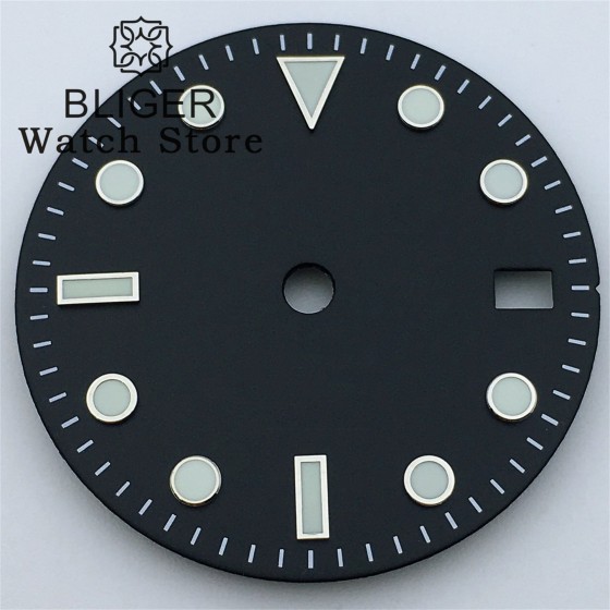 BLIGER 31.5mm ETA2824 PT5000 Watch Dial Black White Blue Dial Fit ETA2836 2824 PT5000 Miyota8205 8215 DG2813 3804 Movement