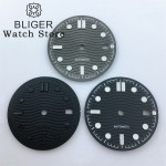 BLIGER 31mm Black Blue Green Silver Watch Dial C3 Luminous Fit NH35 NH36 Movement