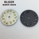 BLIGER 29mm dial Black gray Green Blue dial Green luminous Suitable for NH34 NH35 NH36 ETA 2824 PT5000 Miyota DG series movement