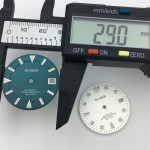 BLIGER 29mm White Blue Dial C3 Luminous NH35 NH36 Movement 3 O'Clock 3.8 Clock Crown