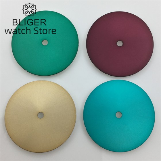 BLIGER 29mm sterile dial Black White Blue Grey Fit NH34 NH35 NH36 ETA 2824 PT5000 Miyota 8205 8025 Mingzhu DG2813 3804 movement