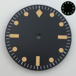 29mm Retro Watch Dial Face Fit NH35 NH36 NH38 ETA2824 2836 PT5000 Miyota DG Movt Luminous for 50-Fathoms Wristwatch Mod Parts