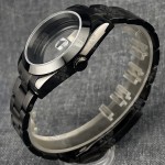 36MM/39MM PVD Black Polish Waterproof Watch Case Sapphire Fits NH35 NH36 Miyota DG ETA2824 PT5000 Movement Explore Watch Parts
