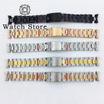 BLIGER 20mm 904L Solid Stainless Steel Bracelet silver Black Rose gold Strap Fits 39mm BB58 Watch Case