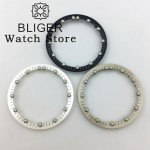 BLIGER 29mm*24.5mm Black White Blue Watch Dial Fits NH70 NH72 Movement Skeleton Hollow Dial Ring Luminous Watch Accessories Part