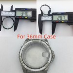 BLIGER 34mm X 28.7mm / 35.4mm X 29.2mm Black Blue Green Blue Red Black Red Ceramic Luminous Bezel for SUB 36mm / 38mm Cases
