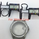 BLIGER 34mm X 28.7mm / 35.4mm X 29.2mm Black Blue Green Blue Red Black Red Ceramic Luminous Bezel for SUB 36mm / 38mm Cases