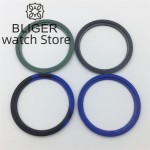 BLIGER 34mm X 28.7mm / 35.4mm X 29.2mm Black Blue Green Blue Red Black Red Ceramic Luminous Bezel for SUB 36mm / 38mm Cases
