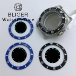 BLIGER 38mm Super Blue Green Luminous High Quality Ceramic Bezel Insert Fit 40mm For Submarine Watch Case Watch Accessories