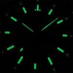BLIGER 41mm quartz chronograph Fashion sapphire glass Men's VK63 movement black dial stainless steel polished