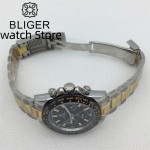 BLIGER 39mm Men's Sports Quartz chronograph Watches VK63 Movement Sapphire Glass Stainless Steel Waterproof Chronograph