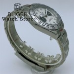 BLIGER 39mm VK64 Moon Quartz Chronograph Watch For Men Sapphire Crystal Black Pink Dial With 5 Hands 6 O'clock Date Waterproof