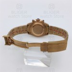 BLIGER Luxury Fashion Rose Gold Quartz Chronograph Business 39mm Sapphire Crystal Men's Watch VK63 Movement Luminous Black Dial
