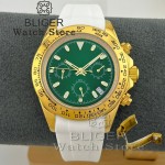BLIGER Yellow Gold VK63 WATCH Luxury 39mm quartz Chronograph Business Watch Men's VK63 Sport Sapphire Glass Steel/Rubber Strap