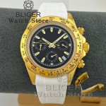 BLIGER Yellow Gold VK63 WATCH Luxury 39mm quartz Chronograph Business Watch Men's VK63 Sport Sapphire Glass Steel/Rubber Strap