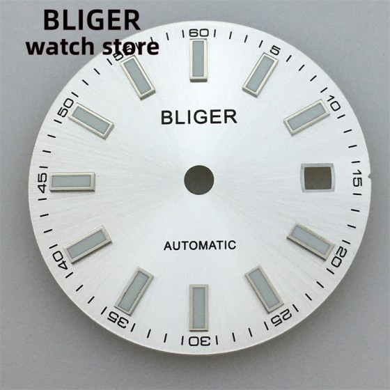 BLIGER Dial 29.2mm Green White Black fits NH35/NH35A ETA2824/2836 Miyota 8205/8215/821A DG2813/3804 movement