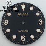 BLIGER 29.2mm Dial Green Glow suitable for NH34 NH35 NH36 miyota8215 DG2813 ETA2824 2836 PT5000 automatic movement