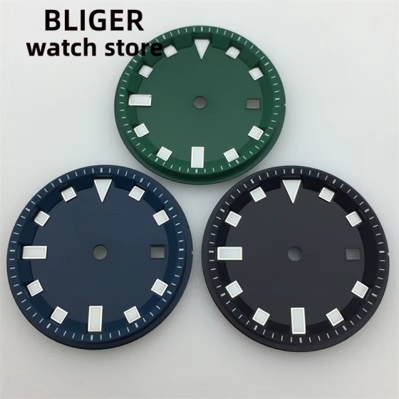 BLIGER 32.5mm sterile dial luminous watch dial suitable for Miyota 8205 8215 821A ETA 2826 2824 DG2813 3804 movement