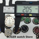new 20.5mm women's watch dial Black white blue Green grey Red color for Japan NH05A NH06A movement for 26mm Watch Case