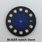 new 20.5mm women's watch dial Black white blue Green grey Red color for Japan NH05A NH06A movement for 26mm Watch Case