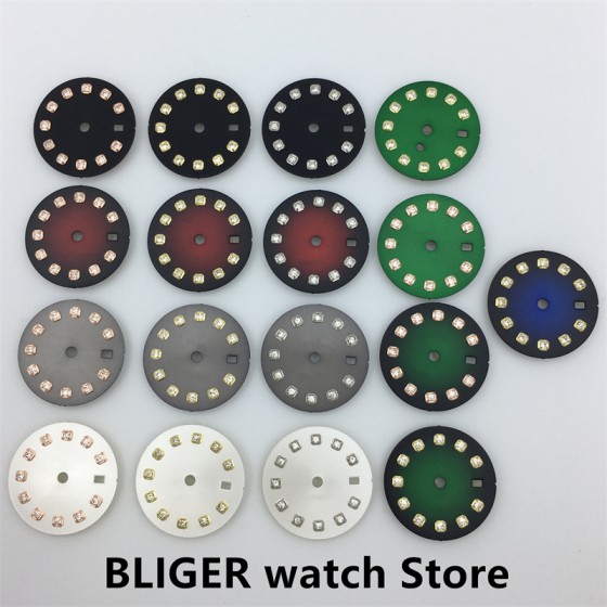 new 20.5mm women's watch dial Black white blue Green grey Red color for Japan NH05A NH06A movement for 26mm Watch Case