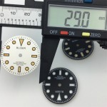 BLIGER new 29mm Retro dial White orange Yellow scale C3 luminous Fits NH34 NH35 NH36 ETA 2836 PT5000 Miyota DG series movement