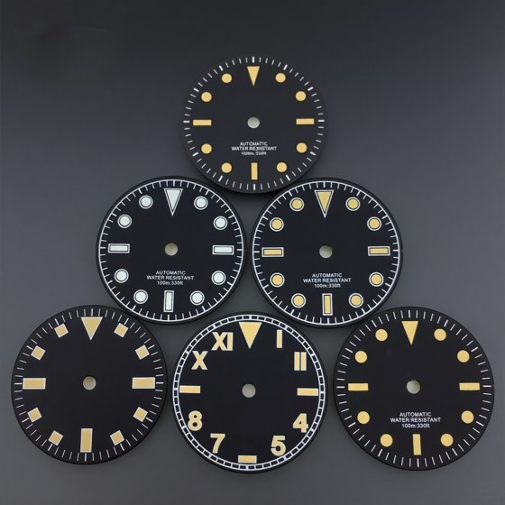 29mm Vintage California Dial Green glow Fits NH35 NH36 ETA 2824 2836 PT5000 Miyata 8205 8215DG2813 3804 Movement