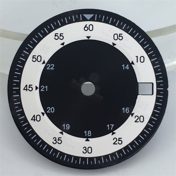 BLIGER 28.5mm Sterile Watch Dial Black Green White Dial Fit ETA2824 2836 PT5000 Miyota8215 821A Mingzhu DG2813 3804 Movement