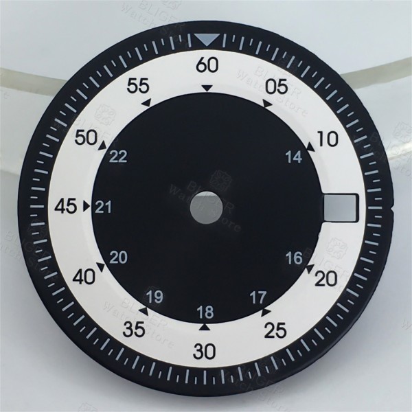 BLIGER 28.5mm Sterile Watch Dial Black Green White Dial Fit ETA2824 2836 PT5000 Miyota8215 821A Mingzhu DG2813 3804 Movement