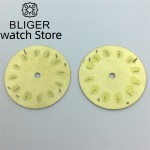 BLIGER 29mm Camo Dial Green luminous with NH35 NH36 ETA2824 2836 Miyota 8215 DG2813 3804 PT5000 movement
