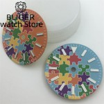 BLIGER 29mm Camo Dial Green luminous with NH35 NH36 ETA2824 2836 Miyota 8215 DG2813 3804 PT5000 movement