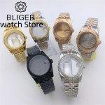 36mm 39mm NH35 Case Fluted Bezel Sapphire Fit NH34 NH35 NH36 ETA2824 36 PT5000 Miyota8215 DG movement Fits SK DJ Replacemet Part