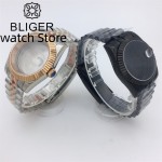 36mm 39mm NH35 Case Fluted Bezel Sapphire Fit NH34 NH35 NH36 ETA2824 36 PT5000 Miyota8215 DG movement Fits SK DJ Replacemet Part
