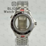 BLIGER 41MM NH35 Diver Watch Case With Stainless Bracelet Sapphire Glass Waterproof For NH34 NH35 NH36 ETA2824 PT5000 Movement
