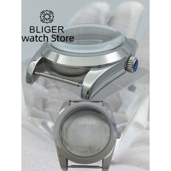 BLIGER 36mm/40mm domed glass watch case fit NH35 NH36 ETA2824 2836 Miyota8205 8215 821A Mingzhu DG2813 3804 PT5000 movement