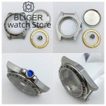 BLIGER 43mm Explorer 2 Case Solid Bezel Sapphire Glass Fit ETA2836 Miyota 8215 821A DG Mingzhu2813 3804 Movement