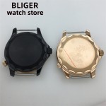 BLIGER Case 41mm Black Rose Gold Sapphire Glass Suitable for NH34 NH35 NH36 PT5000 ETA2836 Miyota 8205 8215 821 DG3804 movement