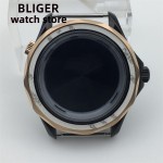 BLIGER Case 41mm Black Rose Gold Sapphire Glass Suitable for NH34 NH35 NH36 PT5000 ETA2836 Miyota 8205 8215 821 DG3804 movement