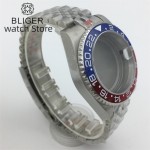 BLIGER 40mm Diving watch case ceramic Coke bezel sapphire Fit NH34 NH35 NH36 ETA2824 2836 PT5000 Miyota8205 8215 MinZHU movement