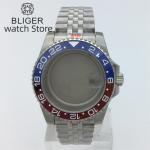BLIGER 40mm Diving watch case ceramic Coke bezel sapphire Fit NH34 NH35 NH36 ETA2824 2836 PT5000 Miyota8205 8215 MinZHU movement